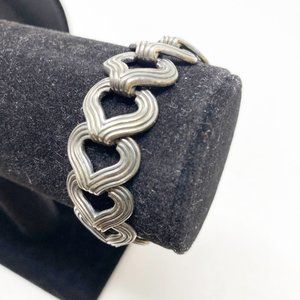 206 Vintage Taxco Los Castillo sterling silver link bracelet 836